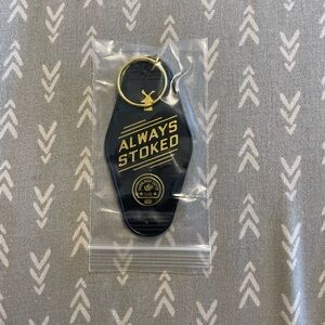 Dutch Bros Black and Gold Keychain